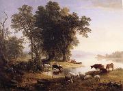 Asher Brown Durand Hudson River Looking Toward the Catskill oil painting